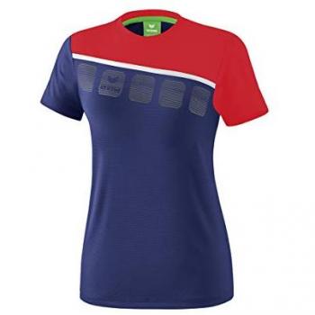 Maglietta da donna Erima 5-C Blu/Rosso/Bianco, Taglia 40