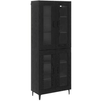 Armoire de Rangement Chêne Noir 69,5 x 34 x 180 cm