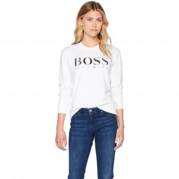BOSS Damen Top Talaboss, Farbe Weiß, Medium