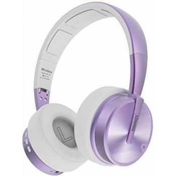Riwbox XBT‑90 Bluetooth‑Headset mit Lautstärkeregler – Violett