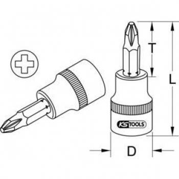 Douille tournevis 3/8 PH4 KS Tools
