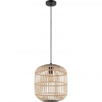 Netlighting Bordesley Wire Frame Pendant Ceiling Light Black