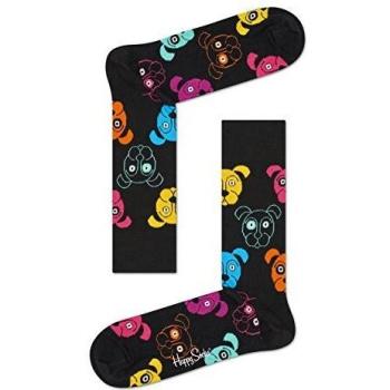 Happy Socks Damen Socken Dog Design, Schwarz, 36-40