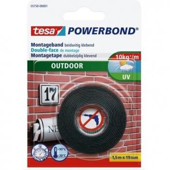 TESA Powerbond Outdoor Double-Sided Mounting Tape, 19 mm x 1.5 m