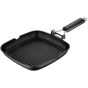 San Ignacio Sartén Asador 24x24x3.7cm Aluminio Fundido Inducción