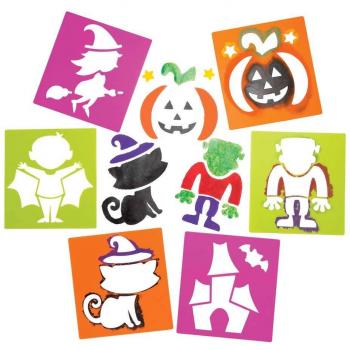 Washable Halloween Stencils (Pack of 6)