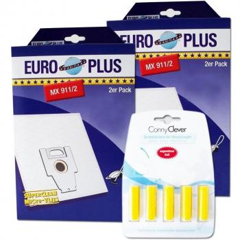 Pack Euro Plus MX 911: 2 Bolsas Aspirador + 5 Barritas Aromáticas Conny Clever