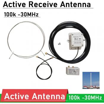 Recepción SDR Anillo 100 kHz‑30 MHz + Inductor Antena Shortwave