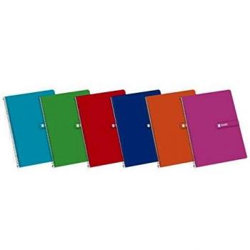 Cuaderno espiral Fº cuadrícula 4mm papel 60g 80h