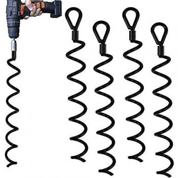 Jayzod 18 Inch Spiral Ground Anchor Kit
