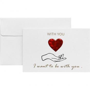 Wedding & Birthday 3D Heart Shape Thank You Card