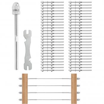 61 Terminales de Montaje para Sistemas de Barandillas de Cable Swage 3,2 mm