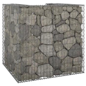 Mur de Protection pour Poubelle en Gabion 110x100x110 cm