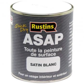 Rustins ASAPWH1000 ASAP Paint White 1L
