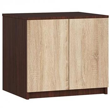 Módulo superior de armario Akord S60 Wengué 60 cm 2 puertas y 2 estantes