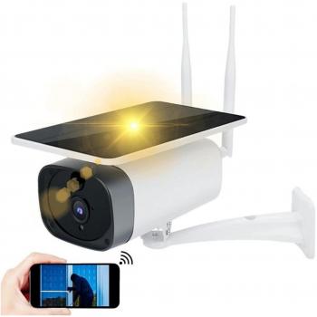 Cámara CCTV Solar Inalámbrica 1080p con Visión Nocturna IR