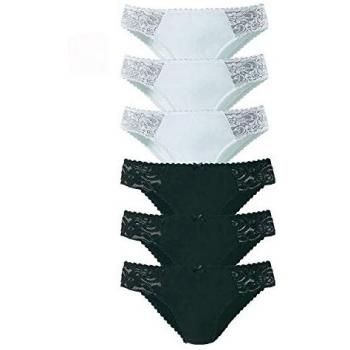 Slip Nero Bianco Petite Fleur
