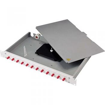 Asis Eco 1 HE – LWL‑Rangierverteiler mit 24‑Port Patchpanel