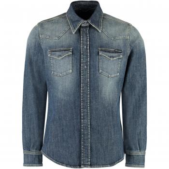 Jeans Camicia Blu Scuro Dolce&Gabbana Regular Fit G8GW9