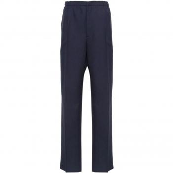 Fendi Men's Blue Wool Trousers