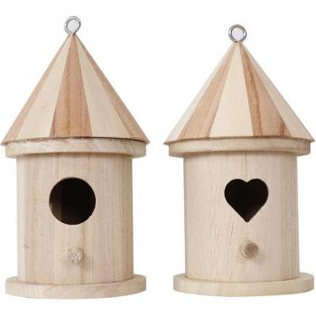 Boîte à oiseaux en bois