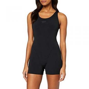 Speedo Essential Endurance Legsuit für Damen, Schwarz/Grau, M EU