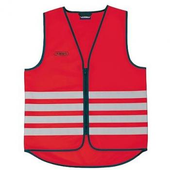Abus Warnweste Lumino Day – Roter Sport-Heli-Look, 3XL