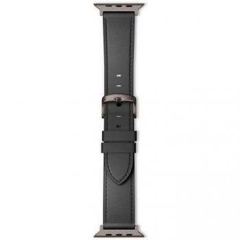 Apple Watch SE/Series 1‑9 Leather Strap – Black Edition