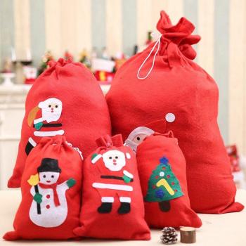 Large Fabric Christmas Bags