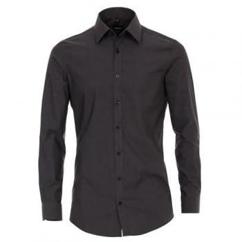Grau Businesshemd VENTI – klassisches Uni‑Design