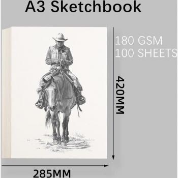 100 Sheets Sketchbook for Drawing