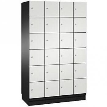 C+P 6er-Schließfachschrank Cambio, 4 Abteile, moderne Farbkombination
