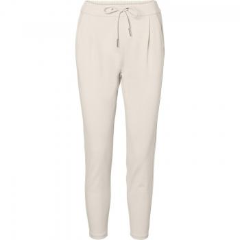 Vero Moda Damen Weite Hose mit Kordelzug Casual Beige