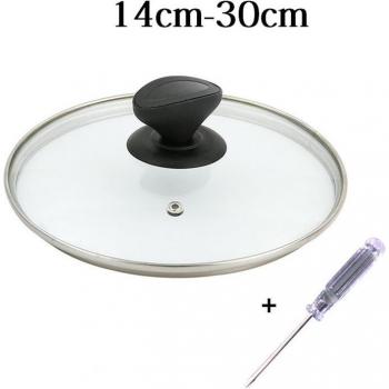 Tapa de Olla y Sartén de Vidrio Templado (14-30CM)