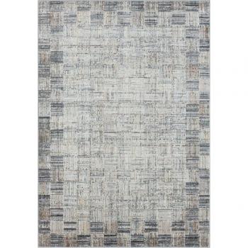 Yasmin – 8 mm hoher Teppich, rechteckig, Kurzflor, modernes Design, Bordüre