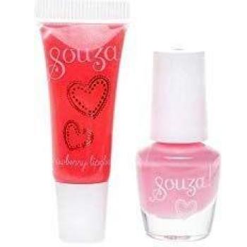 Souza Set de Esmalte de Uñas y Brillo de Labios