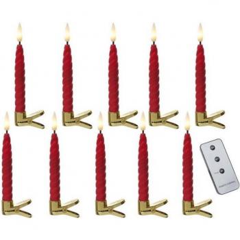 Kabellose LED-Christbaumkerzen TWIST für festliche Beleuchtung