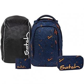 Satch Sleek Schulrucksack Set 4tlg.