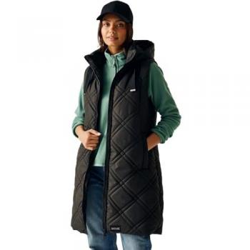 Black Rurietta Longline Gilet for Women