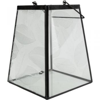 TrendLine Laterne 24 x 17 cm schwarz