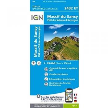 Massif Du Sancy 1 : 25 000