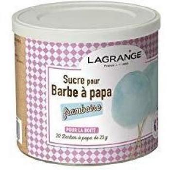 Sucre à barbe à papa arôme framboise 500g 380008 Lagrange