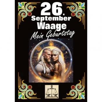 26.September, mein Geburtstag: Geboren im Zeichen der Waage. Meine Eigenschaften und Charakterzüge, meine Stärken und Schwächen, meine Geburtstagsbegleiter und historische Ereignisse.