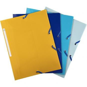 Exacompta Bee Blue A4 Elasticated Folder Assorted Colors