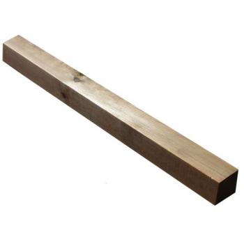 Coluna de Madeira 100x7x7 cm Castanho Natural