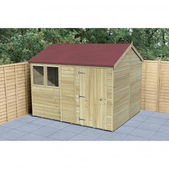 Forest Garden Timberdale Reverse Apex Shed with Assembly