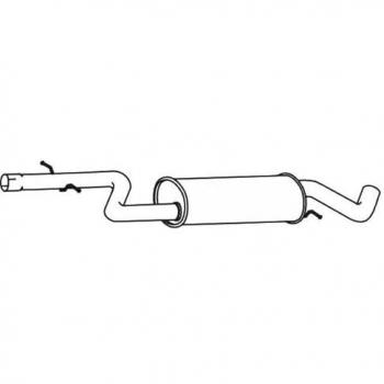 Silencieux Intermédiaire pour Volkswagen Golf 6