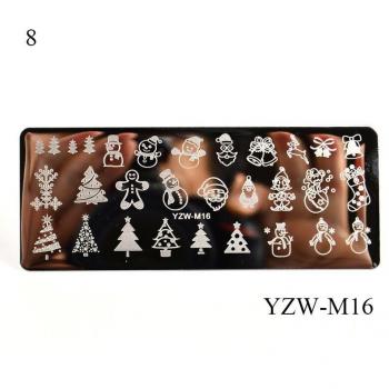 Christmas Nail Design Stamping Templates