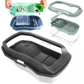 MerryTime AquaShield Turtle Tank – 35x21x12 – Reptile‑Safe, Easy Drain