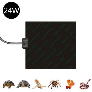 Tapis thermique 220V IPX5 : reptiles, tortues, serpents, lézards & hamsters
